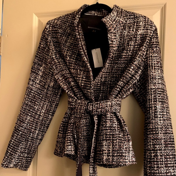 Banana Republic Jackets & Blazers - NWT Banana Republic Textured Tie-Waist Jacket